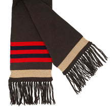 Load image into Gallery viewer, CHANEL CC Logo Scarf Brown/Gold/Red/NavyP36264 Cashmere95% Polyamide5%
