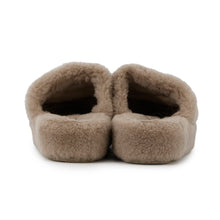 Load image into Gallery viewer, CHANEL CC Logo Fur Sandals GreigeG45984 Mouton Size 36C
