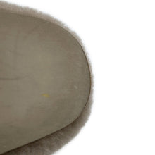 Load image into Gallery viewer, CHANEL CC Logo Fur Sandals GreigeG45984 Mouton Size 36C
