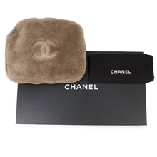 Load image into Gallery viewer, CHANEL CC Logo Fur Sandals GreigeG45984 Mouton Size 36C
