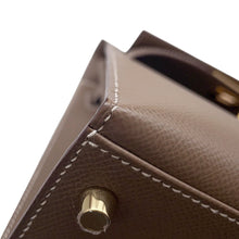 将图像加载到图库查看器中，HERMES Kelly Sellier Etoupe Epsom Size 28
