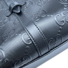 Load image into Gallery viewer, GUCCI GG embossed Tote Bag Black625774 GG emboss
