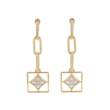 Load image into Gallery viewer, LOUIS VUITTON Boucles D&#39;oreilles B Blossom Shell Diamond EarringsQ96790 18K Yellow Gold
