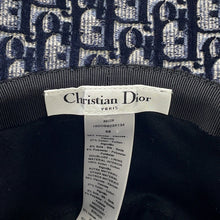 将图像加载到图库查看器中，Dior Oblique Trotter Hat Size 58 Navy/Red Rayon56% Cotton27% Silk9% Polyester8%
