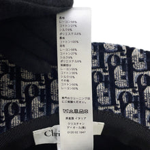 将图像加载到图库查看器中，Dior Oblique Trotter Hat Size 58 Navy/Red Rayon56% Cotton27% Silk9% Polyester8%
