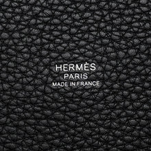 将图像加载到图库查看器中，HERMES Picotin Lock Black Taurillon Clemence Size MM
