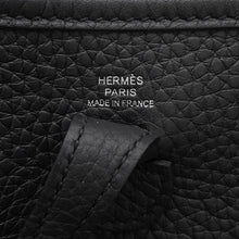 将图像加载到图库查看器中，HERMES Evelyne Amazon Sangle Kaval Long Black Taurillon Clemence Size TPM
