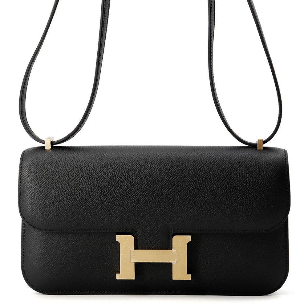 HERMES ★Constance Elan Black Epsom