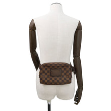 将图像加载到图库查看器中，LOUIS VUITTON Bum Bag Brooklyn BrownN41101 Damier Ebene Canvas
