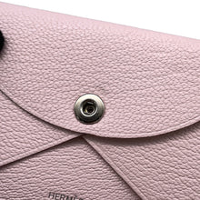 将图像加载到图库查看器中，HERMES Calvi Duo Rose Darling Chevre Myzore Goatskin
