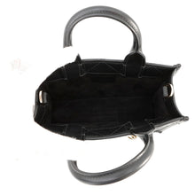 将图像加载到图库查看器中，Dior Macrocannage Book Tote 2-Way Handbag BlackS5573OWHP_M900 Calf Leather Size Mini
