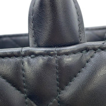 将图像加载到图库查看器中，Dior Macrocannage Book Tote 2-Way Handbag BlackS5573OWHP_M900 Calf Leather Size Mini
