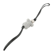 将图像加载到图库查看器中，LOEWE Koala Bag Charm Gray/BlackC880232X01 Felt Leather
