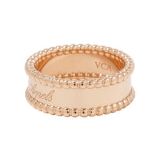 将图像加载到图库查看器中，Van Cleef &amp; Arpels Perlée Senior Tulle Ring Size 56/#16VCARN32400 18K Pink Gold
