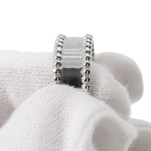 Load image into Gallery viewer, Van Cleef &amp; Arpels Perlée Senior Tulle Ring Size 56/#16VCARN32356/VCARN32300 18K White Gold
