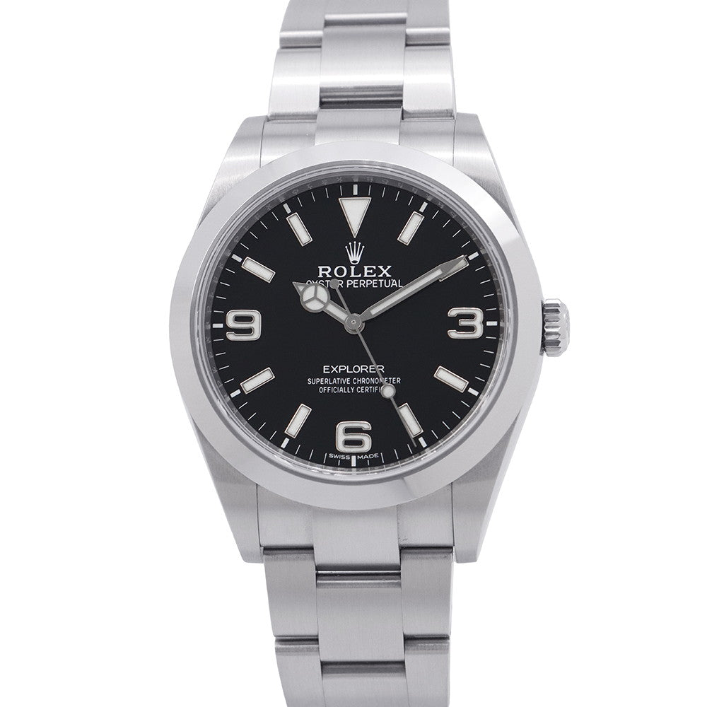 ROLEX ExplorerⅠ W39mm Stainless Steel Black Dial214270