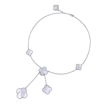 将图像加载到图库查看器中，Van Cleef &amp; Arpels Magic Alhambra Necklace 6 motifsVCARP3TK00 18K White Gold
