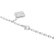 将图像加载到图库查看器中，Van Cleef &amp; Arpels Magic Alhambra Necklace 6 motifsVCARP3TK00 18K White Gold
