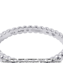 将图像加载到图库查看器中，Van Cleef &amp; Arpels Perlée GoldPearl Ring Size 51/#11VCARN31751/VCARN31700 18K White Gold
