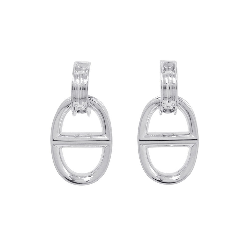 HERMES Chaine d'Ancre Earrings SV925