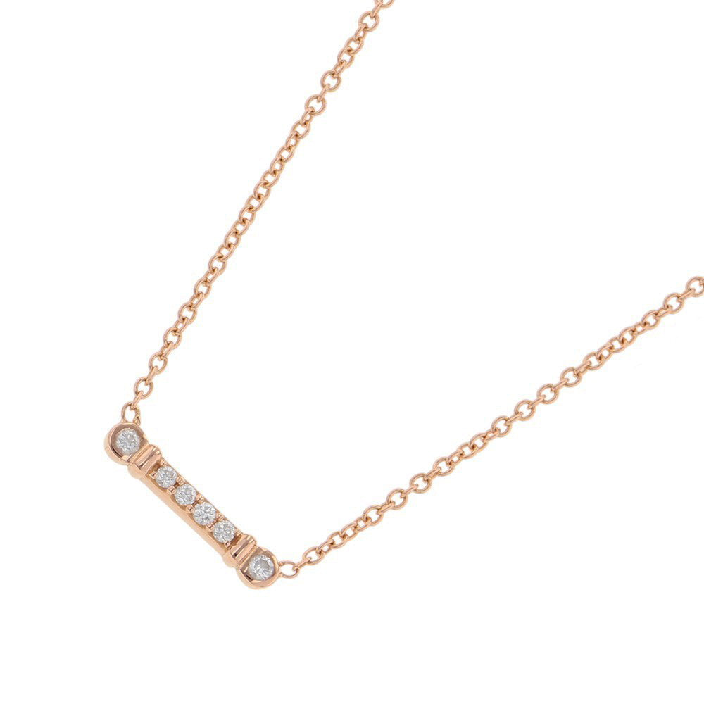 TIFFANY&Co. Fleur de Lis Stem Necklace 18K Pink Gold