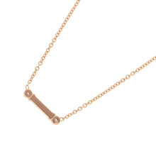 将图像加载到图库查看器中，TIFFANY&amp;Co. Fleur de Lis Stem Necklace 18K Pink Gold

