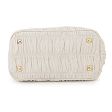 将图像加载到图库查看器中，PRADA Gathered 2WAY Shoulder Bag White1BA172 Leather
