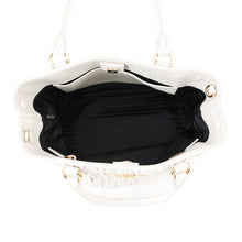 将图像加载到图库查看器中，PRADA Gathered 2WAY Shoulder Bag White1BA172 Leather
