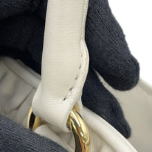 将图像加载到图库查看器中，PRADA Gathered 2WAY Shoulder Bag White1BA172 Leather
