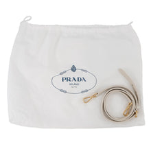 将图像加载到图库查看器中，PRADA Gathered 2WAY Shoulder Bag White1BA172 Leather
