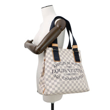 Load image into Gallery viewer, LOUIS VUITTON Plan Soleil Cabas BeigeN41179 Damier Azur Size PM
