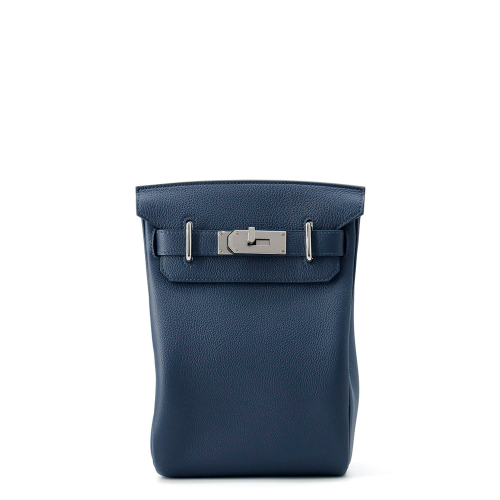 HERMES Akkad Blue de Prusse Togo Leather Size PM