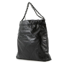 Load image into Gallery viewer, CHANEL CHANEL22 Handbag BlackAS3261 Shiny Calf Leather Size Small
