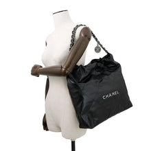 Load image into Gallery viewer, CHANEL CHANEL22 Handbag BlackAS3261 Shiny Calf Leather Size Small
