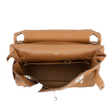 将图像加载到图库查看器中，HERMES Jypsiere Gold Taurillon Clemence Size 31
