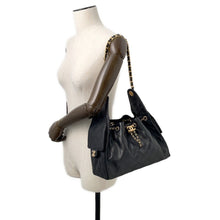 Load image into Gallery viewer, CHANEL CHANEL25 ChainShoulder Bag BlackAS5293 Caviar Leather Size Small
