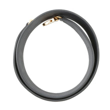 Load image into Gallery viewer, HERMES Bandouliere Blue Indigo/Blue Saphir Swift Leather Canvas Size 2&quot;/33.5&quot;
