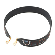 Load image into Gallery viewer, HERMES Bandouliere Blue Indigo/Blue Saphir Swift Leather Canvas Size 2&quot;/33.5&quot;
