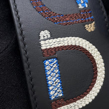 将图像加载到图库查看器中，HERMES Bandouliere Blue Indigo/Blue Saphir Swift Leather Canvas Size 2"/33.5"
