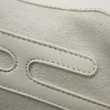 Load image into Gallery viewer, HERMES Sneakers (Lace-up) White Velor Leather Size 36
