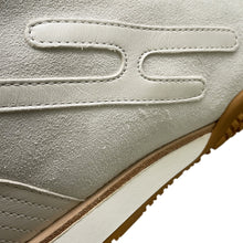 Load image into Gallery viewer, HERMES Sneakers (Lace-up) White Velor Leather Size 36
