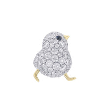 Load image into Gallery viewer, Gimel Chick Pin Brooch Pt950 K18YG
