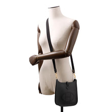 Load image into Gallery viewer, HERMES Evelyne Amazon Long Black Taurillon Clemence Size TPM
