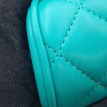 Load image into Gallery viewer, CHANEL Matelasse Clutch Bag TurquoiseA98558 Lambskin
