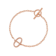 Load image into Gallery viewer, HERMES Chaine d&#39;Ancre Contour Bracelet Size STH122404B 00ST 18K Pink Gold
