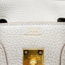 将图像加载到图库查看器中，HERMES Birkin Grease pail Togo Leather Size 25
