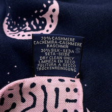 Load image into Gallery viewer, HERMES Giant Square Clair de lune Size 140 Marine/Vue Rose Cashmere70% Silk30%
