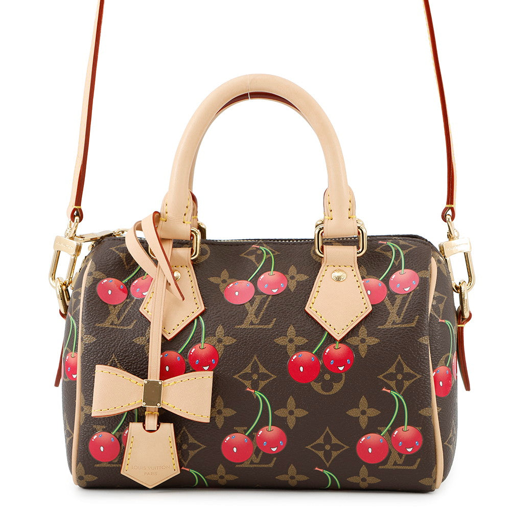 LOUIS VUITTON LV × TM Speedy Bandouliere RedM13094 Monogram Cherry Size 20