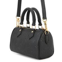 Load image into Gallery viewer, LOUIS VUITTON Nano Speedy NoirM82450 Monogram Empreinte Leather
