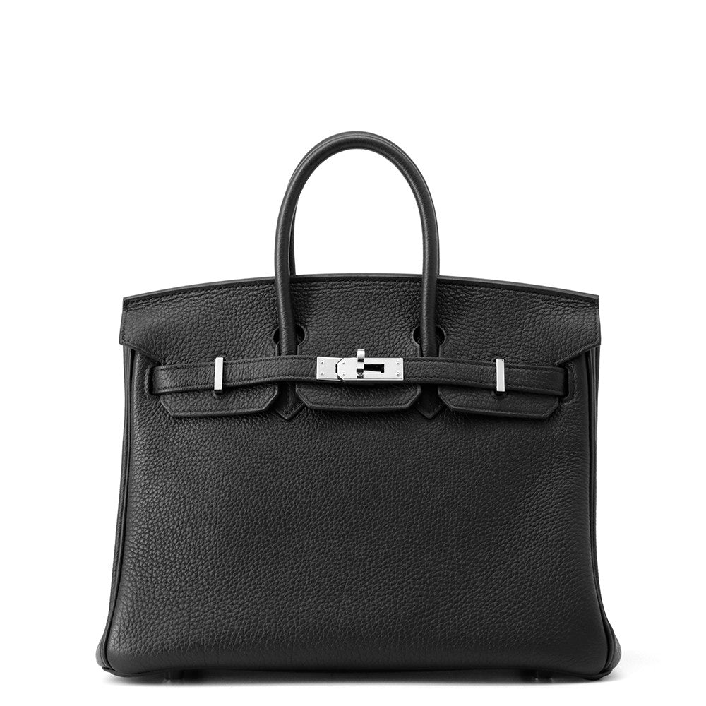 HERMES Birkin Black Togo Leather Size 25